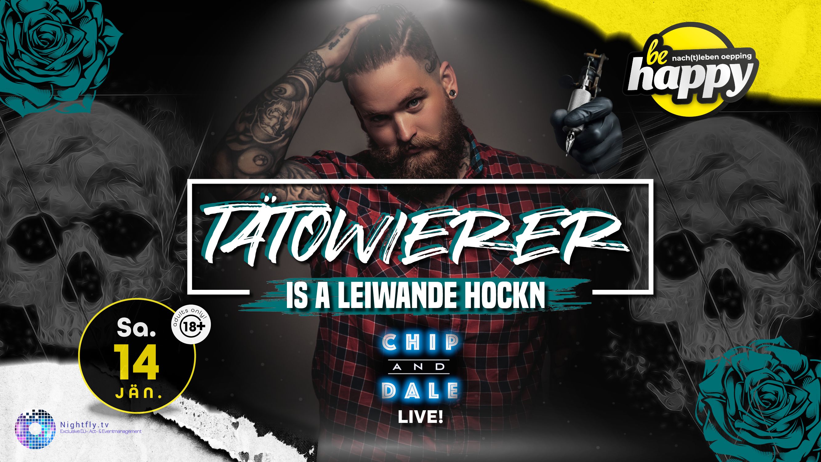 TÄTOWIERER - is a leiwaunde Hockn / Chip & Dale live! | SA 14.01.